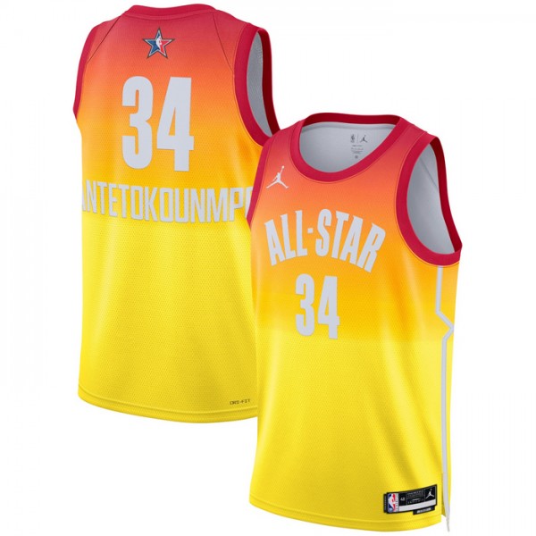 All-Star 2023 Trikot Team 2 Giannis Antetokounmpo 34 Nike Orange Swingman - Herren All-Star 2023 Trikot Team 2 Giannis Antetokounmpo 34 Nike Orange Swingman - Herren
